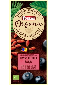Obrázok pre Torras Bio Tmavá čokoláda s goji a acai (100g) 
