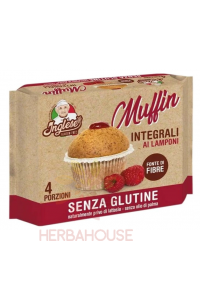 Obrázok pre Inglese Muffin Bezlepkové celozrnné muffiny s malinovou náplňou (160g)