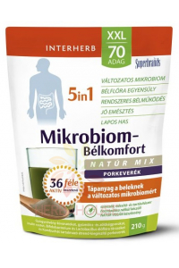 Obrázok pre Interherb Mikrobiom 5v1 natúr - probiotický a vlákninový mix pre zdravé črevá (210g)
