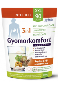 Obrázok pre Interherb Gastrokomfort 3v1 nápojový prášok s artičokom, kurkumou, feniklom a mätou piepornou - na podporu trávenia, žalúdka, čriev, pečene a žlčníka (270g)