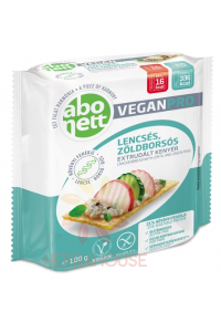 Obrázok pre Abonett VeganPro Bezlepkový extrudovaný chlieb so šošovicou a zeleným hráškom (100g)