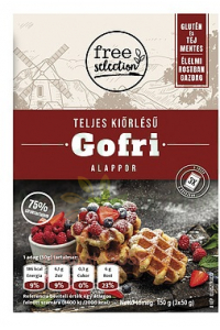 Obrázok pre Free Selection Bezlepková celozrnná múčna zmes na gofry, vafle (150g)