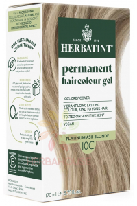Obrázok pre Herbatint Prírodná permanentná farba na vlasy 10C - švédska blond (170ml)
