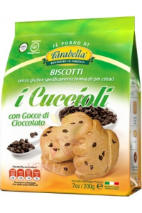 Obrázok pre Farabella I Cuccioli Bezlepkové sušienky s kúskami horkej čokolády (200g)
