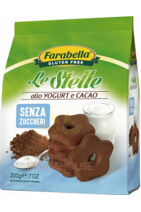 Obrázok pre Farabella Le Stelle Bezlepkové kakaovo jogurtové sušienky bez pridaného cukru (200g)