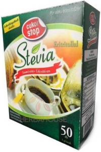 Obrázok pre Cukor Stop Stevia s erytritolom sladidlo v sáčkoch (50ks)