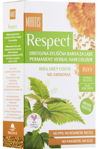 Obrázok pre Naturavit Martis Respect Farba na vlasy R03 tmavo hnedá (135ml)