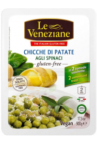 Obrázok pre Le Veneziane Bezlepkové zemiakové halušky so špenátom (500g)