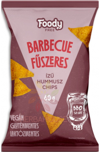 Obrázok pre Foody Free Bezlepkový Hummus Chips s príchuťou barbecue (60g) 