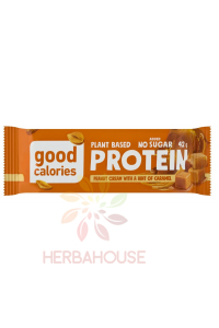 Good Calories Proteinová tyčinka bez pridaného cukru - arašidový krém s nádychom karamelu (42g) Obrázok pre Good Calories Proteinová tyčinka bez pridaného cukru - arašidový krém s nádychom karamelu (42g)