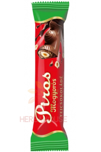 Obrázok pre Piros Mogyorós Mliečna čokoláda s orieškovým krémom a celými orieškami (35g)