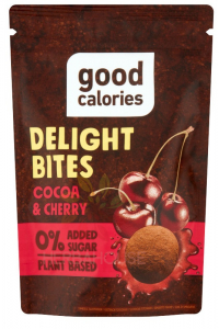 Good Calories Datlové guličky s kakaom a višňou bez pridaného cukru (58g) Obrázok pre Good Calories Datlové guličky s kakaom a višňou bez pridaného cukru (58g)