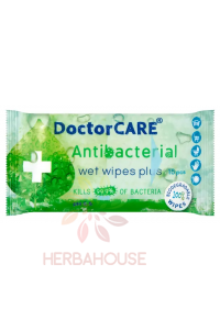 Obrázok pre DoctorCare Antibakteriálne vlhčené utierky biologicky rozložiteľné (15ks)