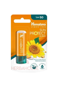Obrázok pre Himalaya Sun Protect SPF 50 balzam na pery s olejom zo slnečnicových a hroznových jadier na hydratáciu a ochranu pier (4,5g) 