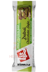 Obrázok pre FitSpo Proteínová tyčinka Dubai Chocolate Style bez pridaného cukru (50g)