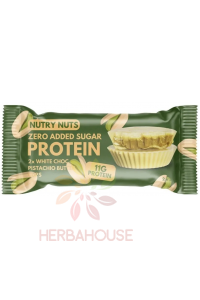 Obrázok pre Nutry Nuts Proteínové košíčky bez pridaného cukru – biela čokoláda s pistáciovým krémom (42g)