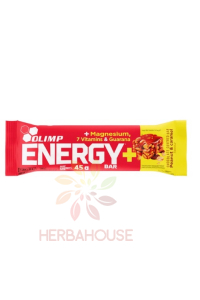 Obrázok pre Olimp Energy+ Bar s magnéziom, vitamínmi a kofeínom z guarany - tyčinka v čokoláde arašidy a karamel (45g)