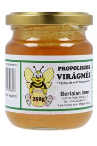 Obrázok pre Bertalan Maďarský kvetový med s propolisom (250g)