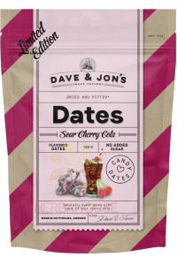 Obrázok pre Dave & Jon's Sour Cherry Cola Datle s príchuťou višňovej koly (125g)  