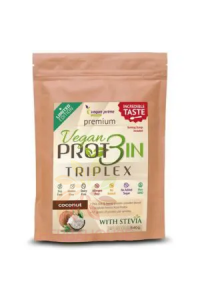 Obrázok pre Vegan Prime Vegan Prot3in Triplex bez pridaného cukru so stéviou - kokos (550g)
