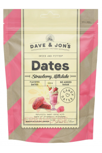 Obrázok pre Dave & Jon's Strawberry Milkshake Datle s príchuťou jahodového mliečneho koktailu (125g)  
