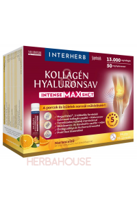 Obrázok pre Interherb Intense MAX Tekutý kolagénový shot s kyselinou hyalurónovou so sladidlom - pomarančová príchuť (14 x 25ml)