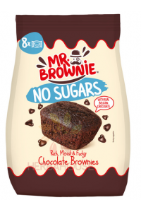 Obrázok pre Mr.Brownie Kakaové Brownies s kúskami belgickej čokolády bez pridaného cukru (200g)