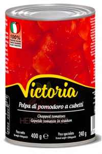 Obrázok pre Victoria Lúpané, krájané talianske paradajky v šťave (400g) 