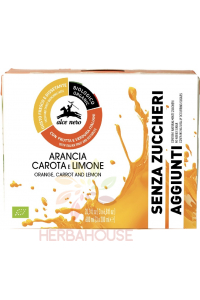 Obrázok pre Alce Nero Bio Nápoj jablko pomaranč mrkva citrón (3 x 200ml)