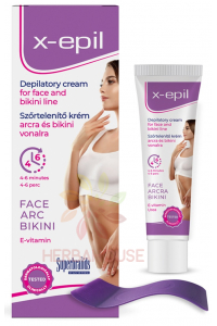 Obrázok pre X-Epil Depilačný krém na tvár a bikini zónu – šetrné odstránenie chĺpkov bez podráždenia (40ml)