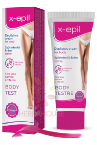 Obrázok pre X-Epil Depilačný krém na citlivú pokožku s aloe vera a harmančekom - jemné odstránenie chĺpkov (75ml)