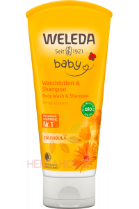 Obrázok pre Weleda Bio Nechtíkový detský šampón na telo a vlasy (200ml)
