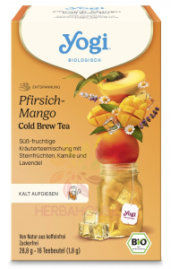 Obrázok pre Yogi Tea® Bio Cold Brew ľadový čaj s broskyňou a mangom (16ks)