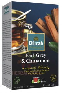 Obrázok pre Dilmah Porciovaný cejlónsky čierny čaj Earl Grey s bergamotom a škoricou (20ks)