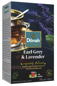 Obrázok pre Dilmah Porciovaný cejlónsky čierny čaj Earl Grey s bergamotom a levanduľou (20ks)