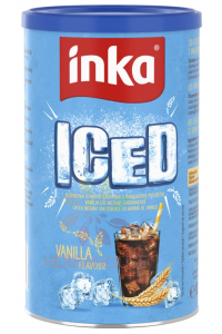 Inka Iced Rozpustná bezkofeínová obilná kávovina s vanilkovou príchuťou (120g) Obrázok pre Inka Iced Rozpustná bezkofeínová obilná kávovina s vanilkovou príchuťou (120g)