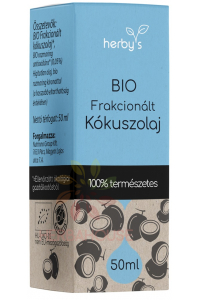 Obrázok pre Herbys Bio Frakcionovaný prírodný kokosový olej – nosný olej na esenciálne oleje, aromaterapiu a starostlivosť o pokožku (50ml)