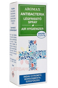 Obrázok pre Aromax Prírodný antibakteriálny osviežovač vzduchu v spreji s esenciálnymi olejmi - citrónová tráva, mäta, klinček (20ml)