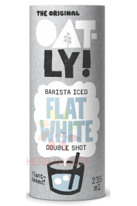 Oatly Barista Iced Flat White – rastlinná ovsená ľadová káva s Arabica kávou (235ml) Obrázok pre Oatly Barista Iced Flat White – rastlinná ovsená ľadová káva s Arabica kávou (235ml)