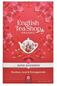 Obrázok pre English Tea Shop Bio porciovaný čaj Rooibos s Acai a granátovým jablkom (20ks)
