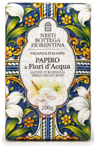 Obrázok pre Nesti Dante Bottega Fiorentina Papiro e Fiori d'Acqua luxusné talianske prírodné mydlo s vôňou papyrusu a vodných kvetov (200g)