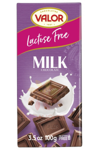 Obrázok pre Valor Bezlepková a bezlaktózová mliečna čokoláda (100g)