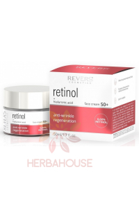 Obrázok pre Revers 50+ Omladzujúci pleťový krém s retinolom a kyselinou hyalurónovou (50ml)