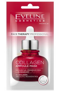 Obrázok pre Eveline Face Therapy Kolagénová hydratačná, spevňujúca pleťová ampulková maska (8ml)