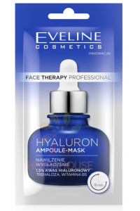 Obrázok pre Eveline Face Therapy Ampulková hydratačná, vyhladzujúca maska s 1,5 % kyselinou hyalurónovou (8ml)