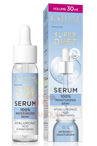 Eveline Super Duet Hydratačné pleťové sérum s kyselinou hyalurónovou a D-panthenolom (30ml) Obrázok pre Eveline Super Duet Hydratačné pleťové sérum s kyselinou hyalurónovou a D-panthenolom (30ml)