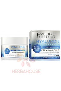Obrázok pre Eveline Hyaluron Therapy denný a nočný krém-ampulka pre intenzívnu hydratáciu suchej a veľmi suchej pleti (50ml)