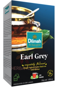 Obrázok pre Dilmah Čierny čaj Earl Grey s bergamotovou príchuťou porciovaný (20ks)