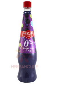 Obrázok pre Mautner Markhof Purple Love Ovocný sirup bez pridaného cukru so sladidlami – hrozno, černica a levanduľa (700ml) 