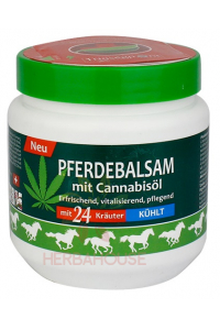 Obrázok pre Naturstar Pferdebalsam Bylinný konský balzam s konopným olejom a komplexom 24 bylín - chladivý (500ml) 